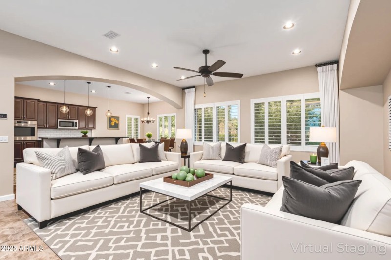 Living Room Staged