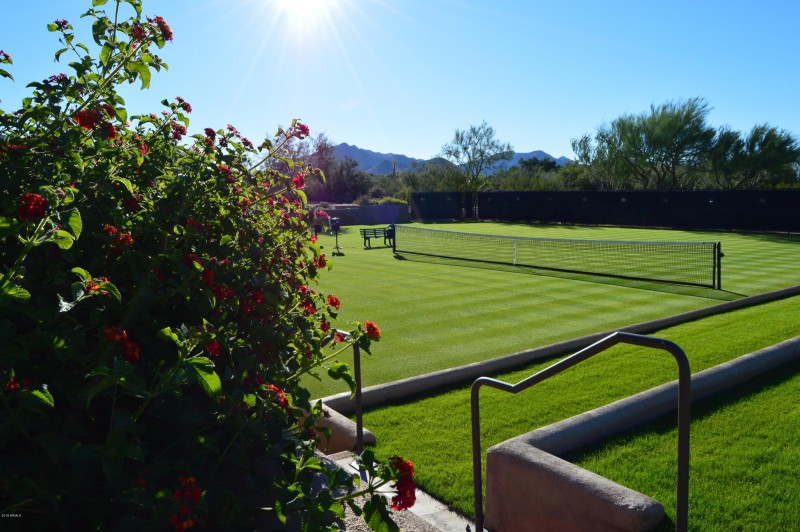 Grass tennis courts