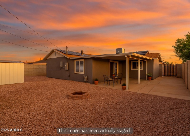 Back Yard Staged
