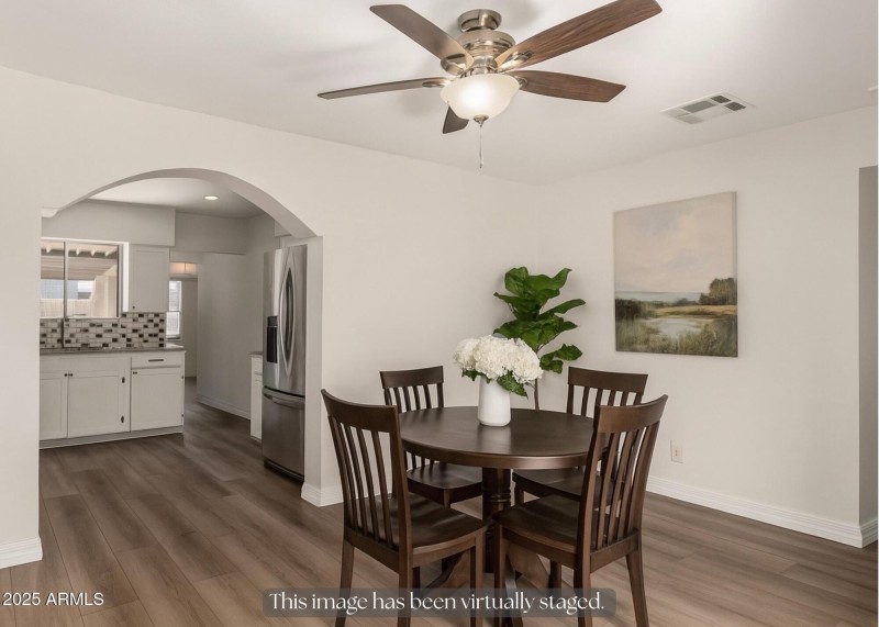 Dining Room Staged