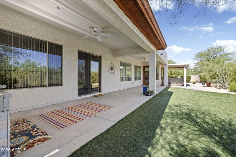 Private backyard