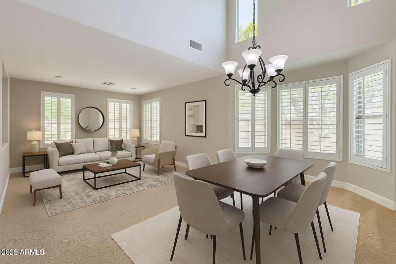 dining and living room