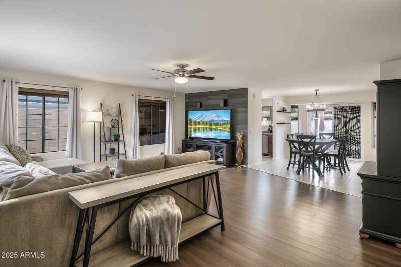 Living Room & Dining