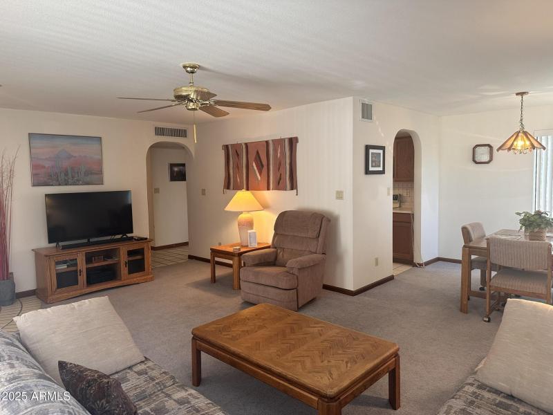 Living Room to Dining and Entry