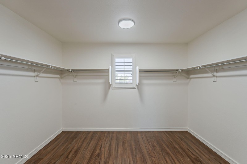 Primary Suite Walkin Closet