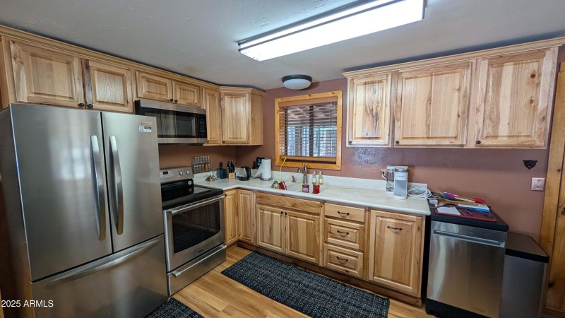 Beautiful wood cabinets