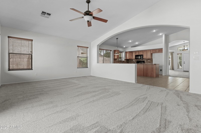 Great room to open kitchen
