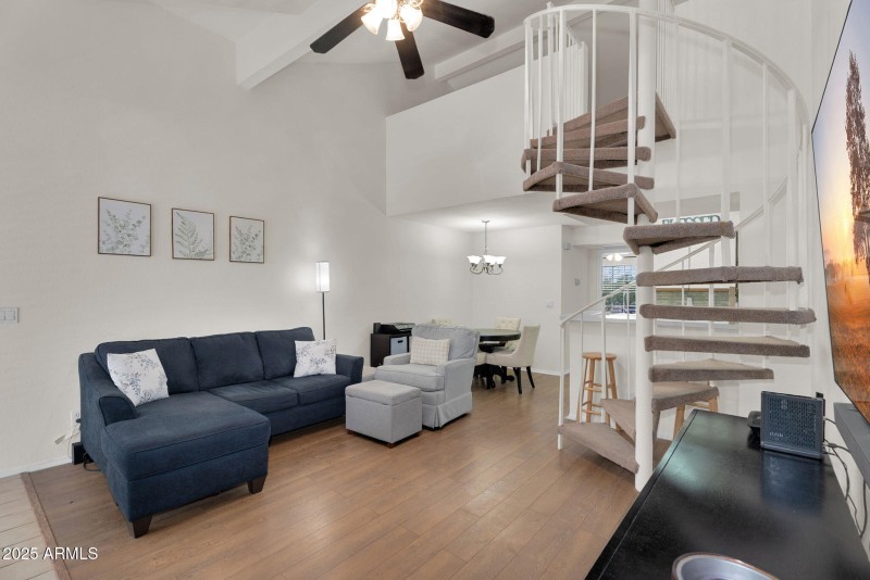 View from garage access door