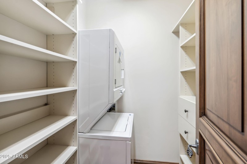 Casita Closet w/stacked washer & dryer
