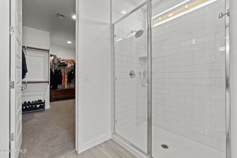 Upgraded Shower Primary Bath Poinsettia