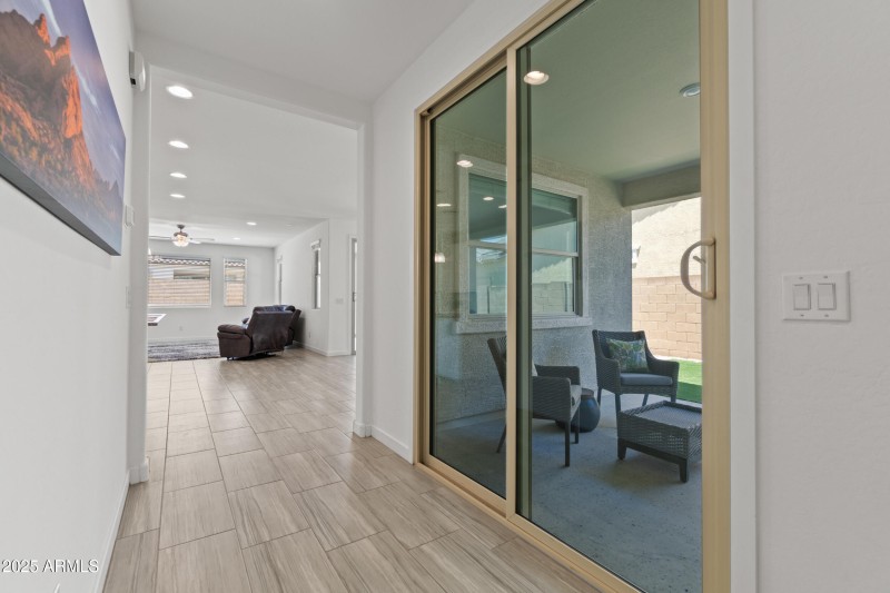 Entry Hall peek into East Patio