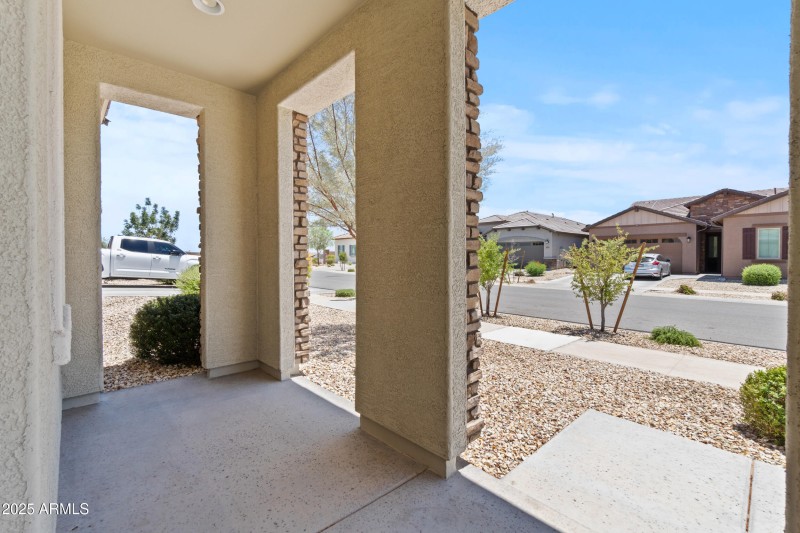 Front Patio at Poinsettia