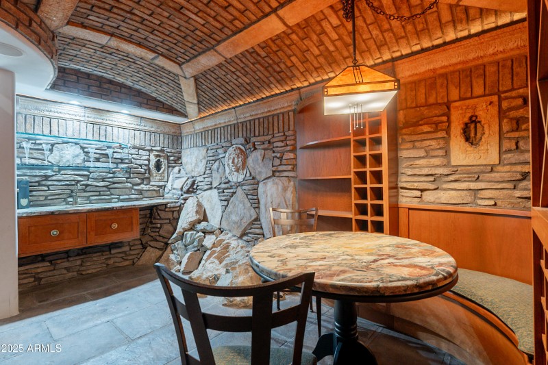 Brick Barrel Vaulted Ceiling