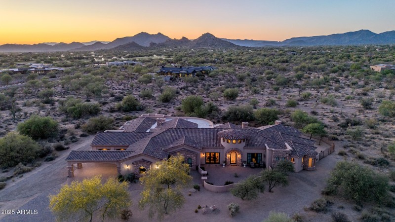 8024 E Lone Mountain Rd Drone Twilight-2
