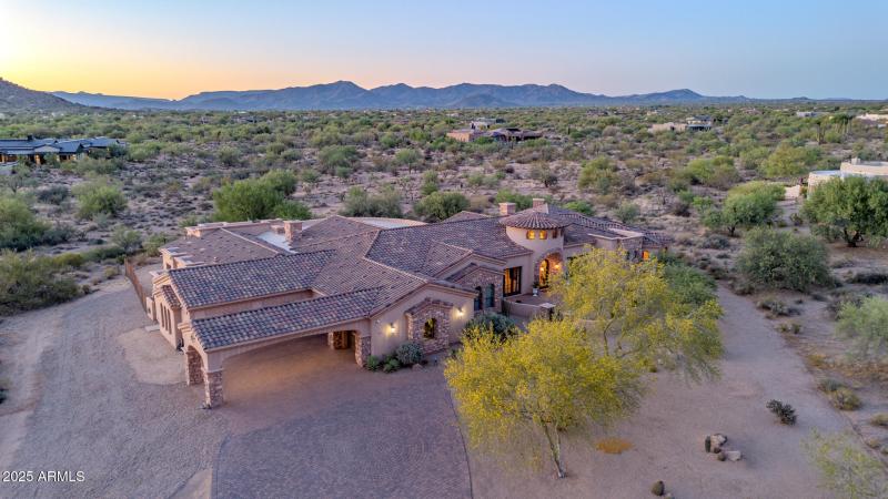 8024 E Lone Mountain Rd Drone Twilight-9