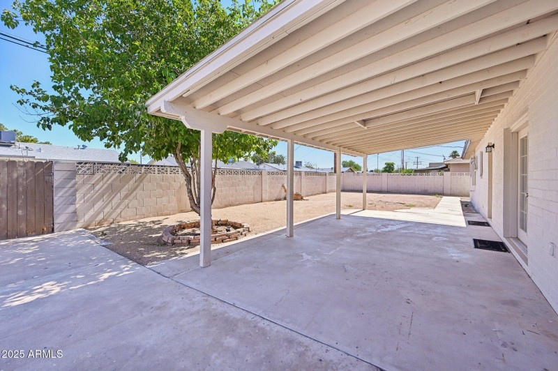 Covered patio