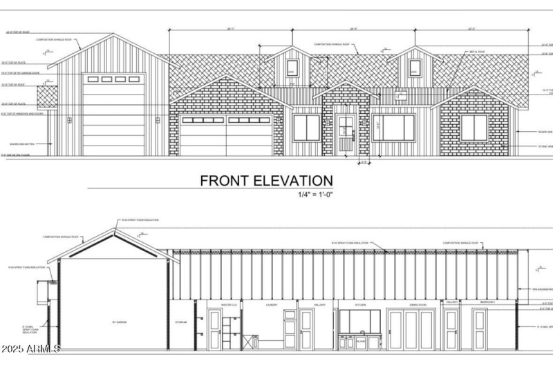 Elevation front back