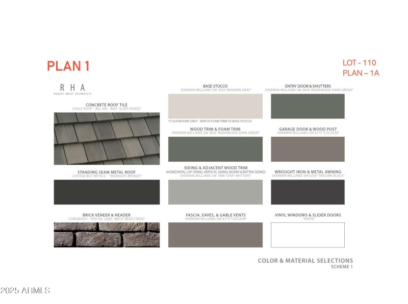 Lot 110 color schemes