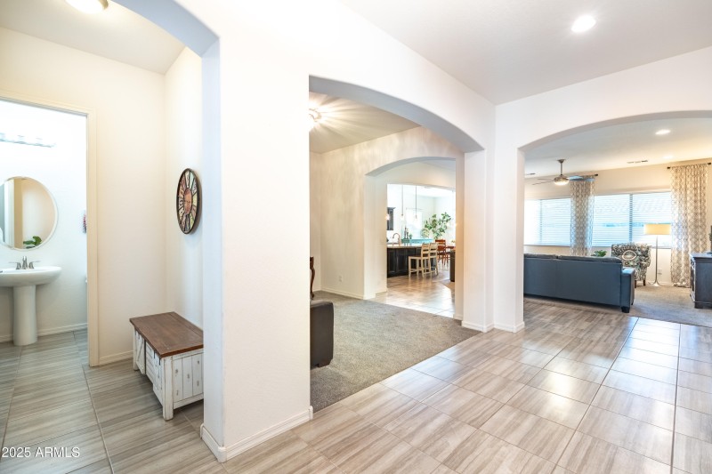 spacious great room layout