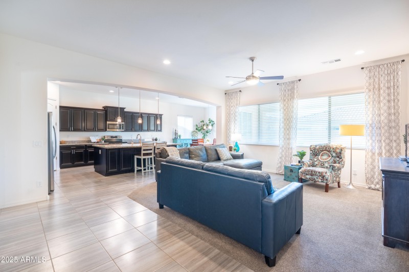 great room & kitchen