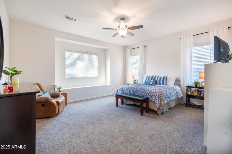 huge primary bedroom
