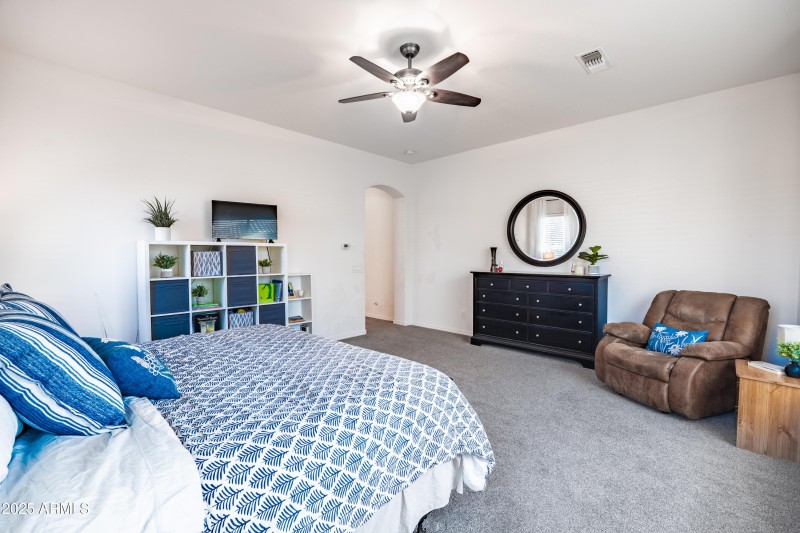 huge primary bedroom