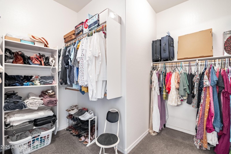 primary walk-in closet - laundry acce