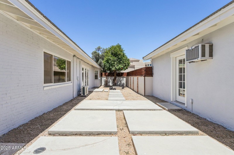 Courtyard off primary suite