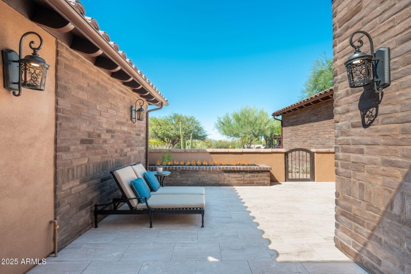 Courtyard Fireplace