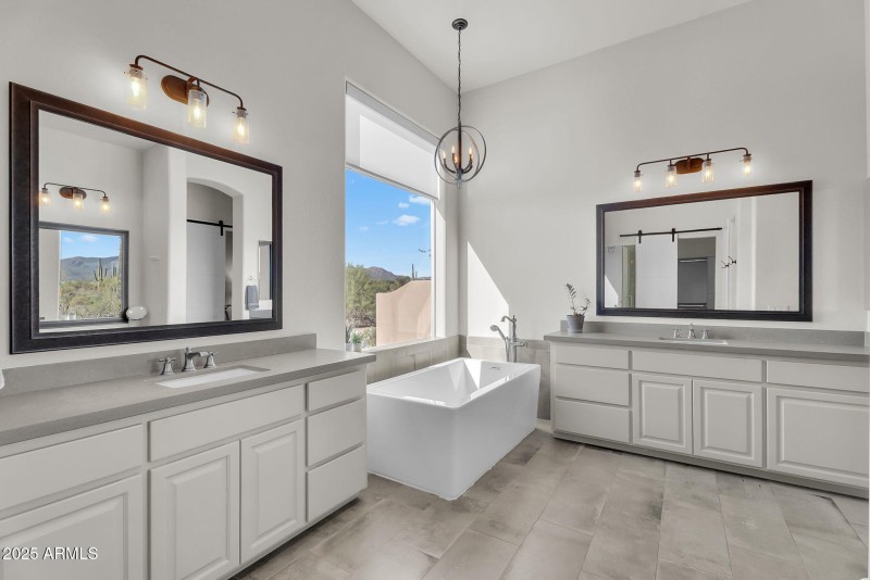 Spa-like primary bathroom