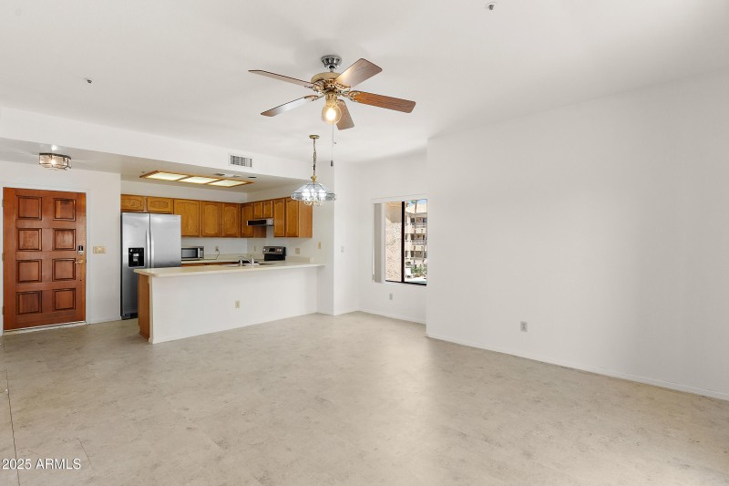 Facing Kitchen From Living Room