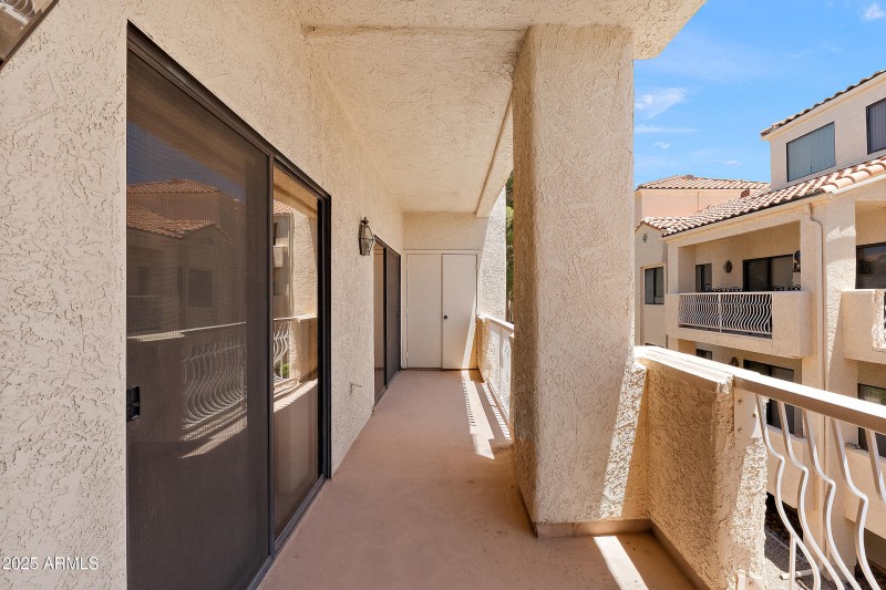 Balcony facing East