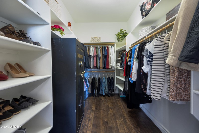 Master walk-in closet