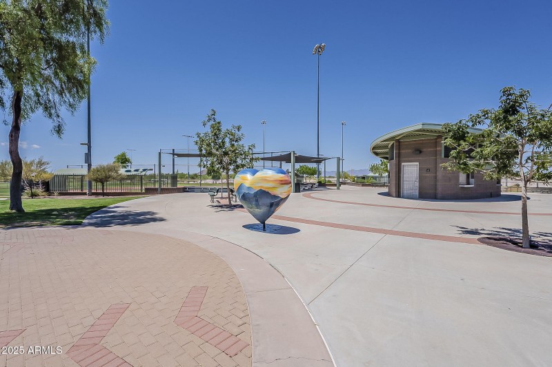 Goodyear Ballpark Heart Sculpture Plaza