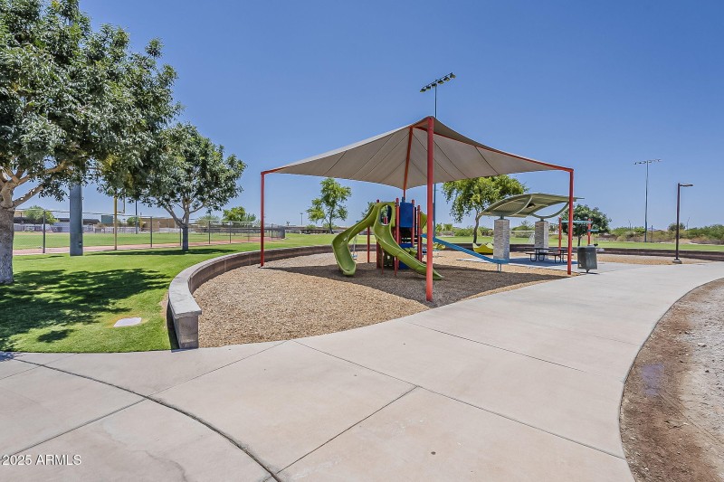 Community Playground with Shade