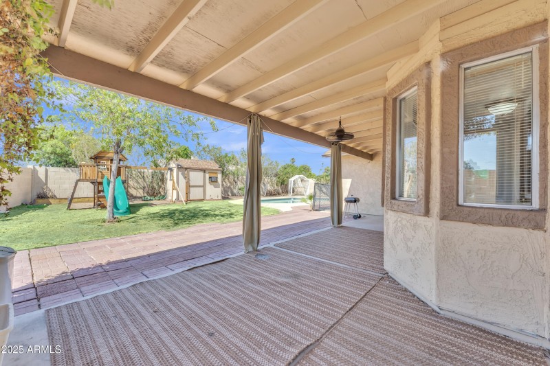 Backyard patio