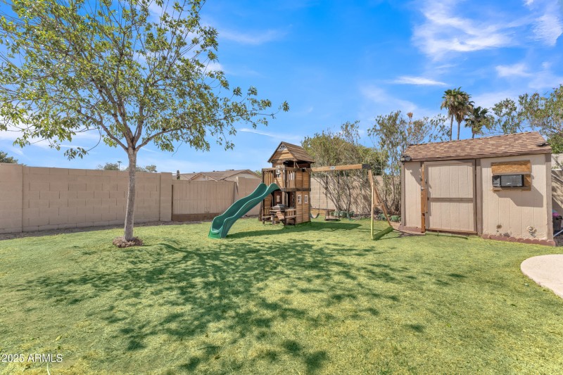 Rendered backyard