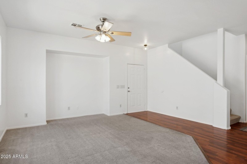 Living room and front door