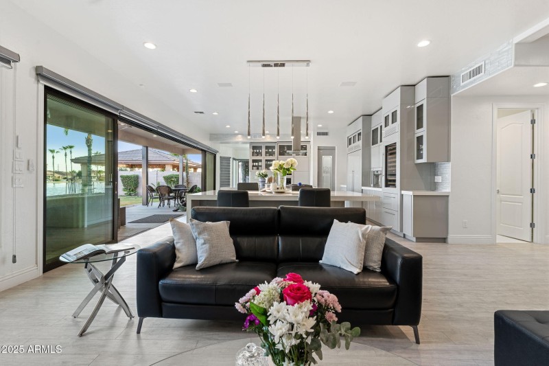 Family room-kitchen