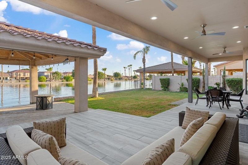 Covered patio