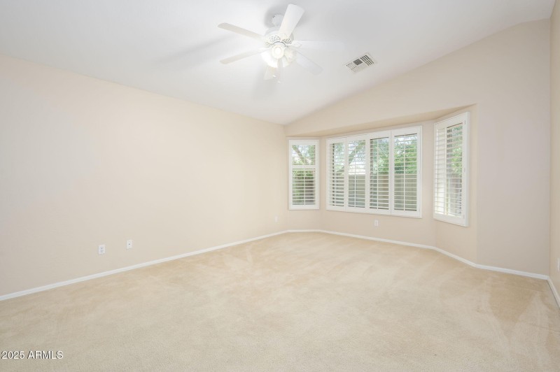 BAY WINDOW IN SPACIOUS MASTER BEDROOM