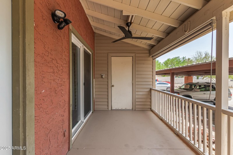 Covered front porch