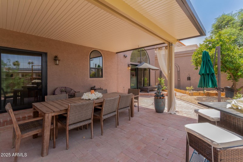 Covered patio