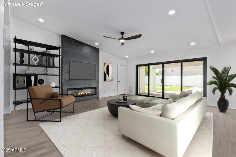 Virtual staging of Great room