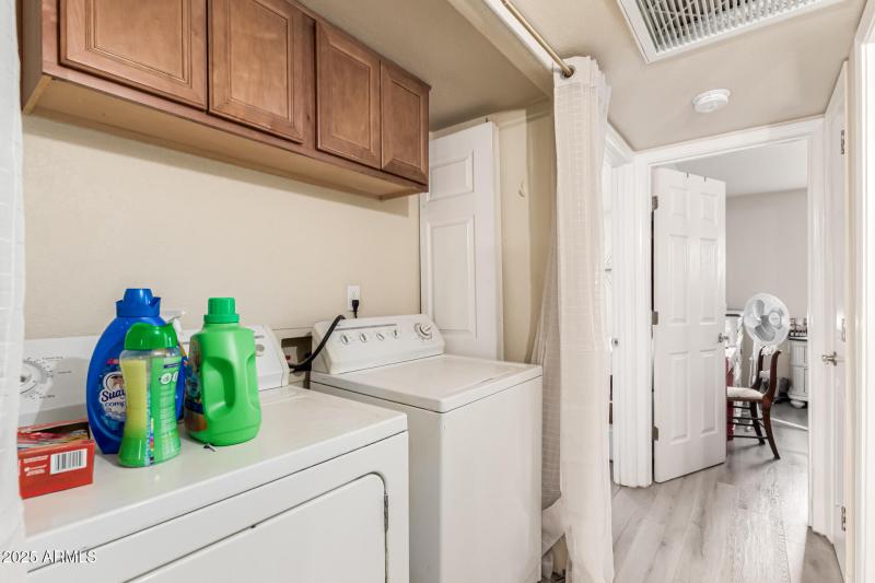 Inside Laundry with Storage