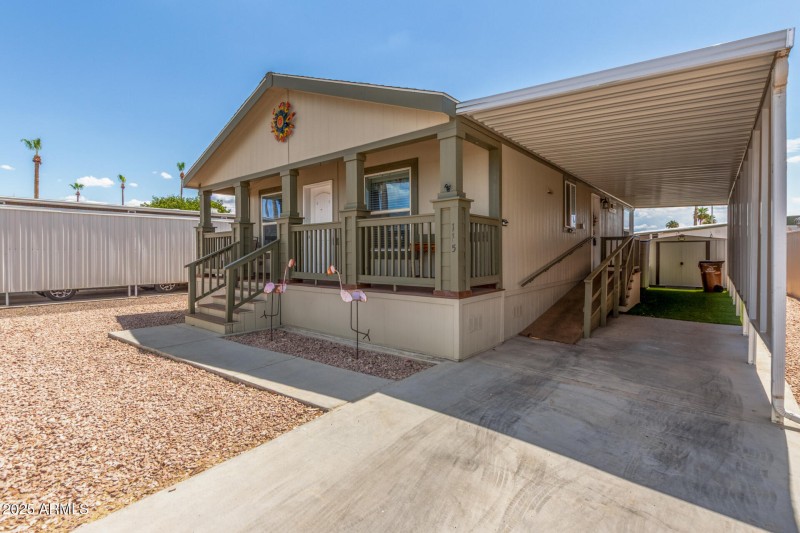Carport + Side Access to Home