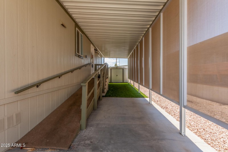 Carport + Side Access to Home