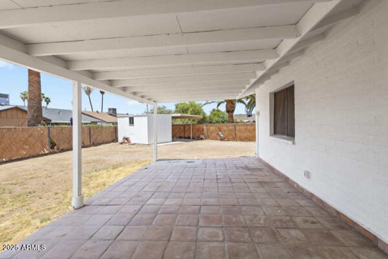 Covered patio