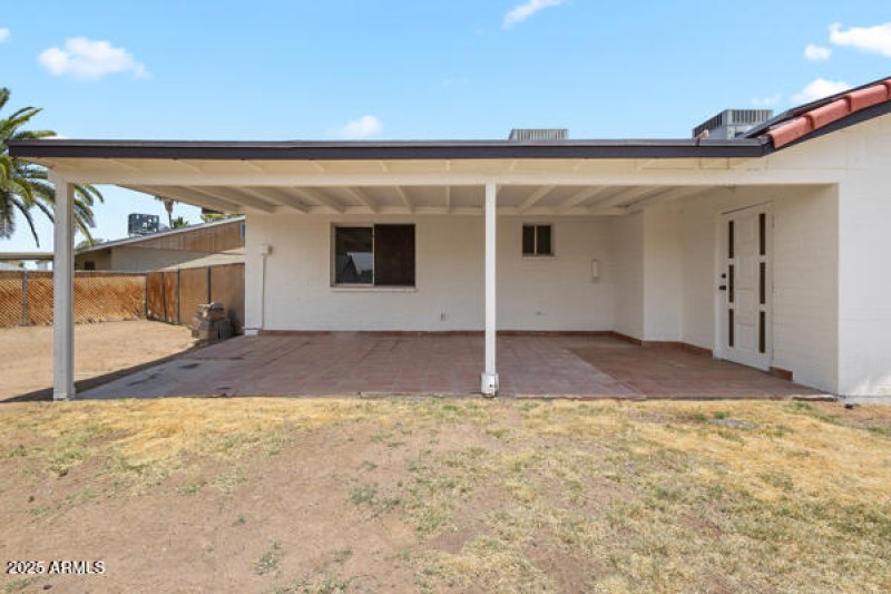 Covered patio
