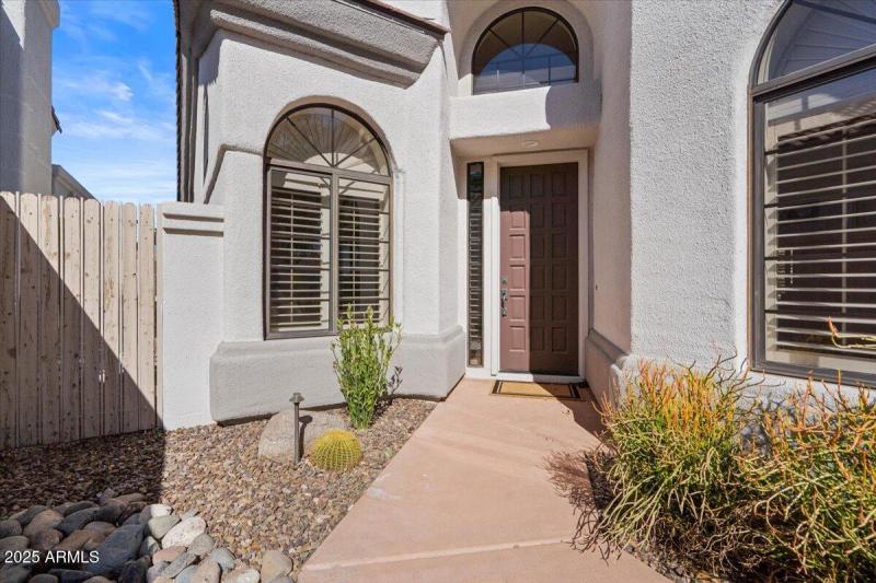 Front entry to the home